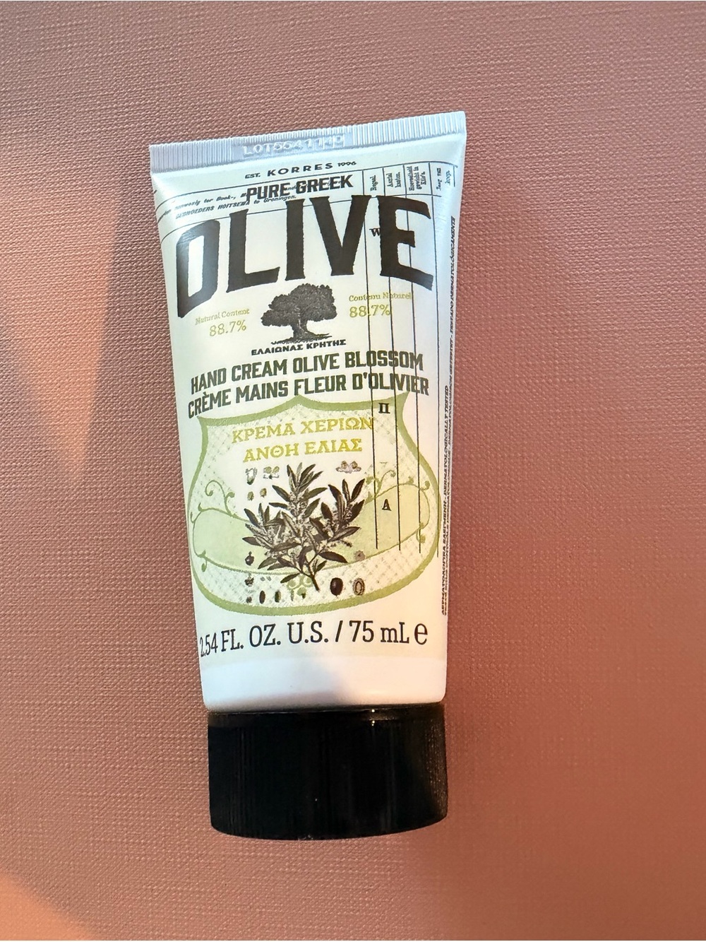 Korres Olive Blossom Hand Cream 2.54 fl oz/75ml NEW